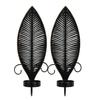 1/2Pcs Vintage Wall Sconces Candle Holder Hollow Feather Iron Art Tealight Candle Holder Living Room Bedroom Wall Decoration Candlestick