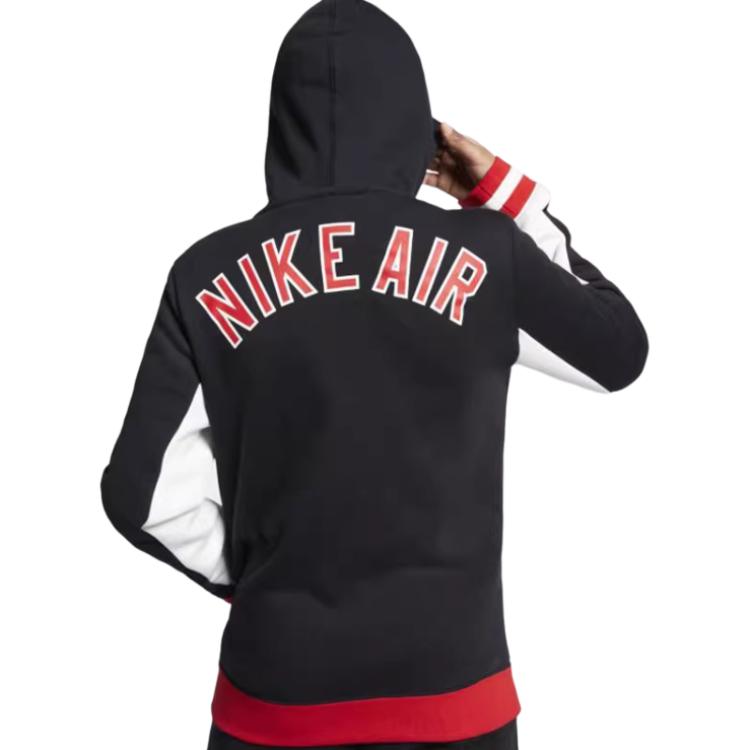 Nike Stevige Hoodie met Logo Print en Rits Kinderjassen CN6115-010