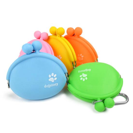 Silicone Dog Treat Pouch Puppy Snack Bag Fanny Pack with Clip Portable Dog Food Carrier Holder for Outdoor Training
