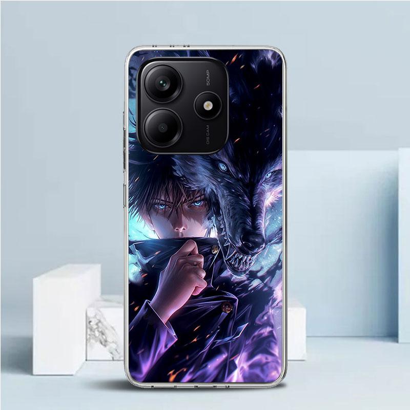 Kaisen J-Jujutsu Fushiguro Megumi Telefoonhoesje Voor Xiaomi Redmi Note 15 14 14S 13 12S 12 Pro Plus 11S 11 11T 11E 10S 10 + Zachte TPU