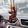 Anime Auto-Spiegel-Hängeanhänger Deadpool-Schmuck Auto-Funktions-Rückspiegel-Anhänger für Auto-Innenraum-Dekoration Weihnachtsgeschenk