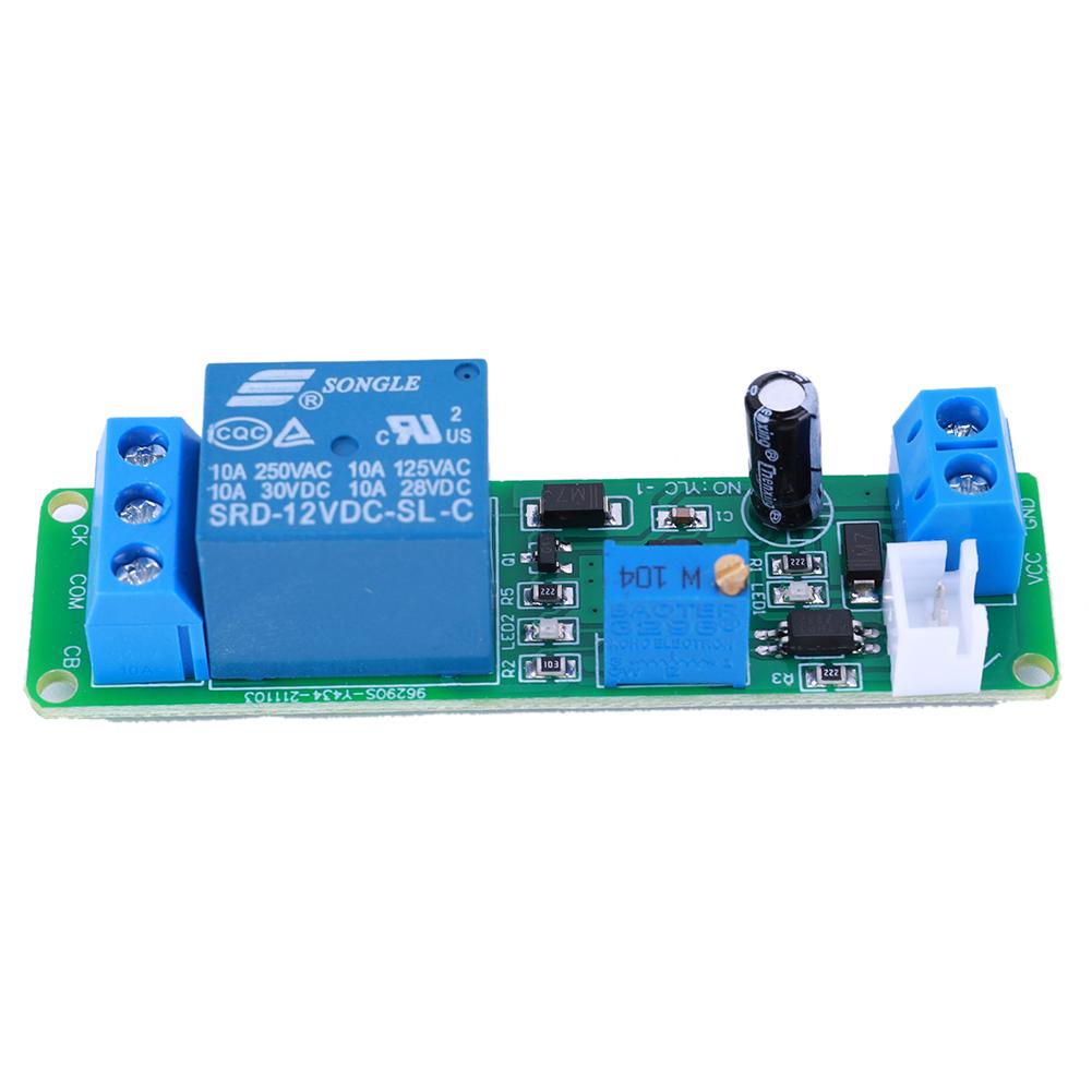 DC 12V Delay Turn Off Module with Indicator Light Timing Relay Time Switch Turn OFF Relay Module for Automation Equipment