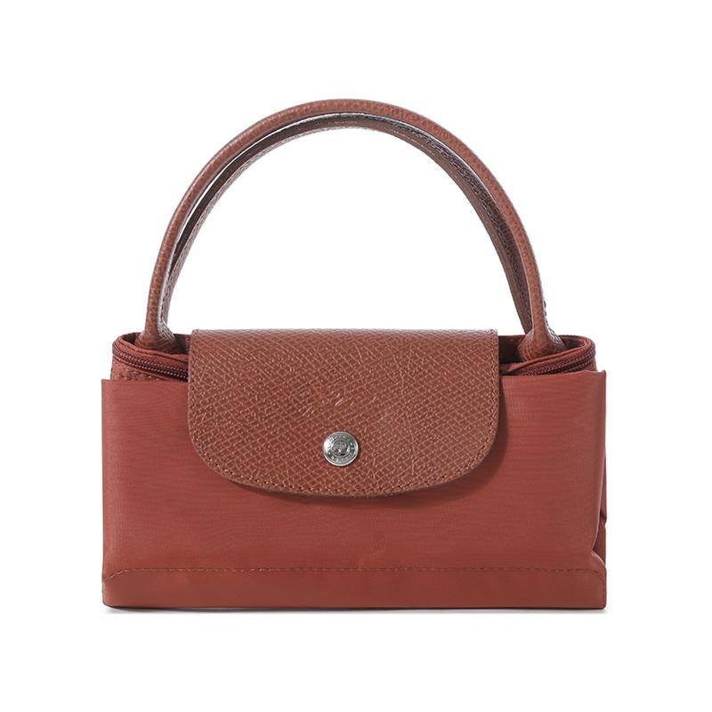 Longchamp Le Pliage Green Recycled Canvas Handbag, Dumpling Bag Womens Chestnut
