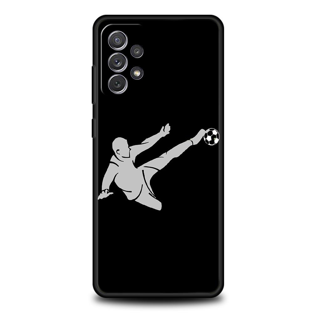 Phone Case For Samsung A13 A51 A71 A41 A31 A21S A11 A01 A03S A12 A32 A52 A22 A23 A33 A53 A73 5G Cover Football Player Soccer Art