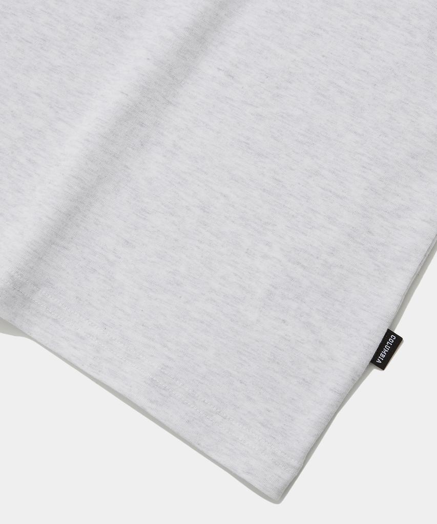 COLUMBIA UNIVERSITY Cu Arch Logo S/S T-Shirts Light Melange