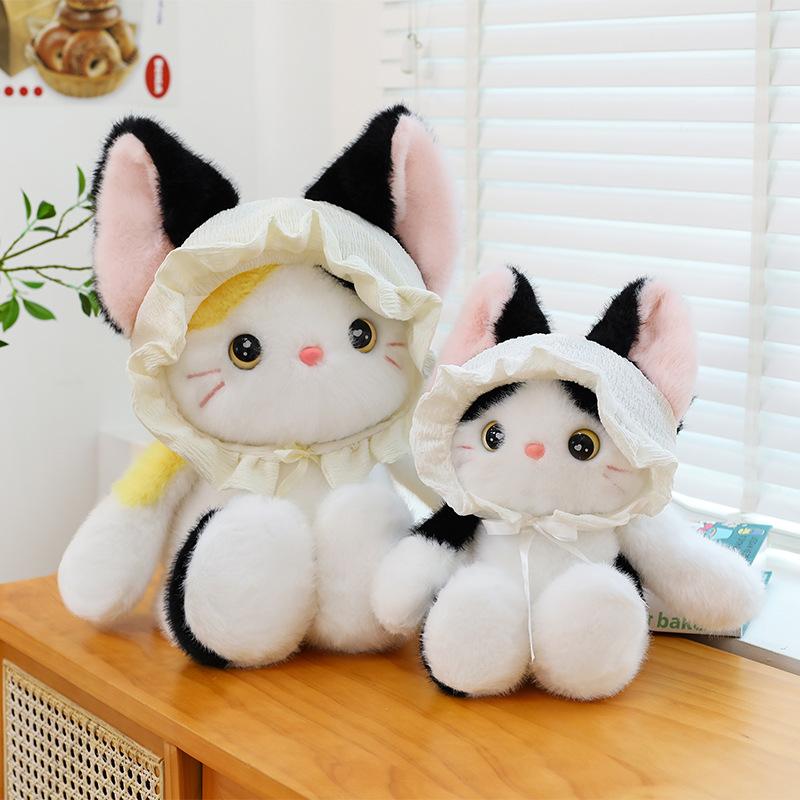 New Cute Cat Plush Toy Super Cute Bunny Doll Doll Accompany Healing Gifts for Girls and Children