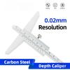 Depth Gauge Vernier Caliper Metal Calipers Woodworking Tools Caliber Measuring Tool Steel Gauges Depth Measurement 150 200 300mm