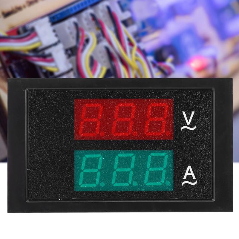 AC Voltmeter  Meter DL85-2042 Dual Display AC 80V-300V 0-100A AC Voltmeter Ammeter Voltage Meter Voltage Meter Voltmeter