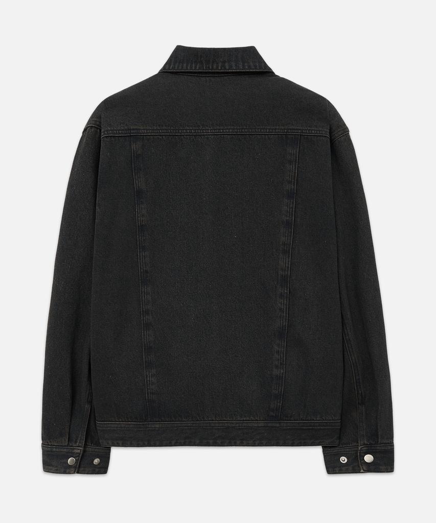 Draw Fit Consizing Washed Pocket Denim Jacket [Mahogani Blue]
