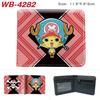 One Piece Anime Portemonnee Luffy Print Korte Dubbelgevouwen Kaarthouder Kleurrijk Portemonneetje