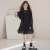 Girls' Stylish Two-Piece Skirt & Sweater Set for Spring/Autumn 2024