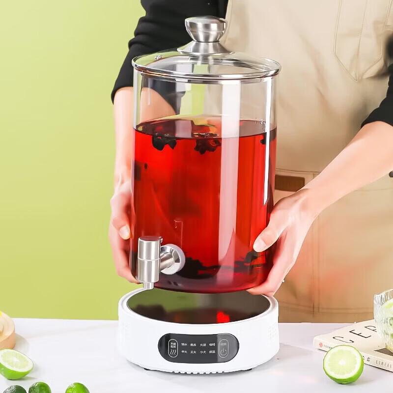 Debo 5L Glass Health Pot with Heating Base and Faucet
