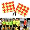 2Pcs/Bag Soccer Football Referee Sport Match Linesman Flag with Storage Bag