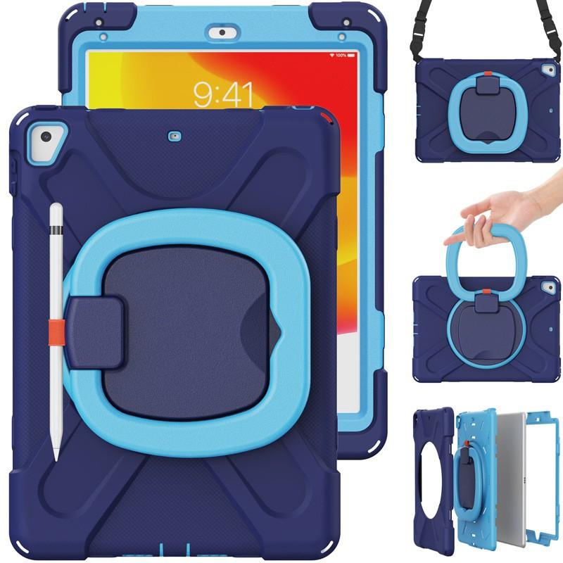 Rotating Wristband Stand Case IPad 9.7 Inch Air Air2 PC Hard Shell With Shockproof Anti-Slip Grip Portable Design