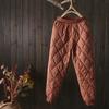Women Elastic Waist Down Trousers Warm Harem Pants Trousers High Waist Long Pants