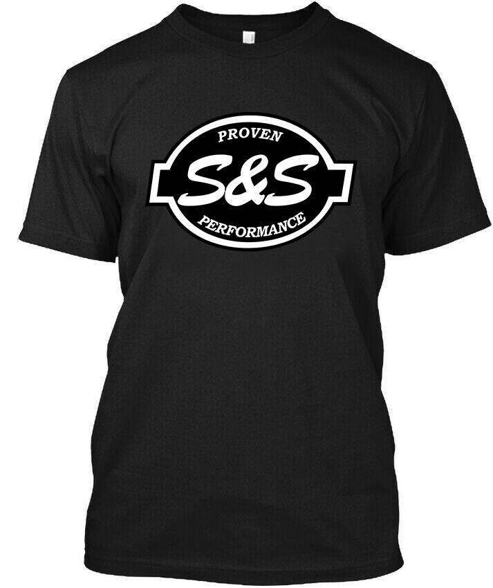 Nouvelle! T-shirt Populaire S&S Cycle American Performance Graphic Logo Classique S-4XL