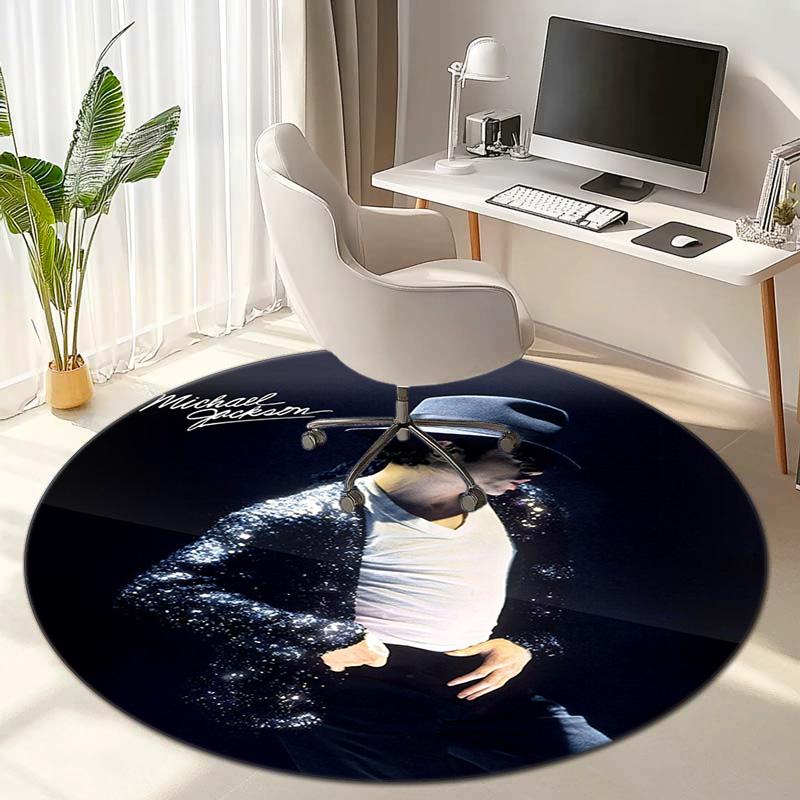 Renowned American Grammy Award Winning Singer Michael Jackson's Circular Carpet Is Soft, Home, Bedroom, Door Mat Decoration, and Non Slip Carpet F2