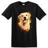 Golden Retriever Dog T Shirt Cute Happy Pet Lover Tee Joyful Canine Fun
