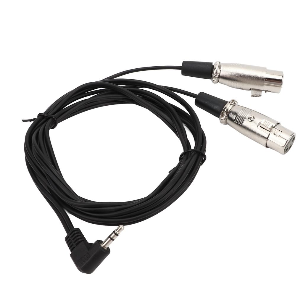 Kettős XLR anya-szögletes 3,5 mm-es Y elosztó kábel Nagy átviteli sebesség Hordozható o Kábel
