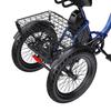 Electric Bicycle Apefox Rh30 18" Tire 500W Motor Urban Electric Freight Bike 48V 15Ah Dual Disc Brakes 7 Speed Max Range 70Km Blue