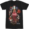 Camiseta de Manga Corta Coca-Cola para Hombre con Estampado de Botella de Coca-Cola