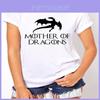 T-shirt da Donna Lussuosa Madre dei Draghi Ispirata a Game Of Thrones Khaleesi Regalo Tee