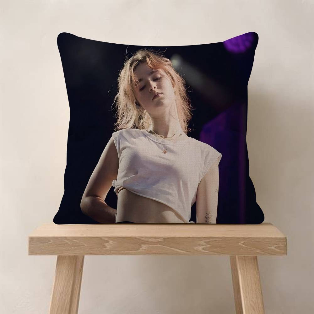 Charm Singer CClairo Personalized Pillow Dust Cover Bedroom Kids Party Decoration Pillowcase Birthday Children Gift