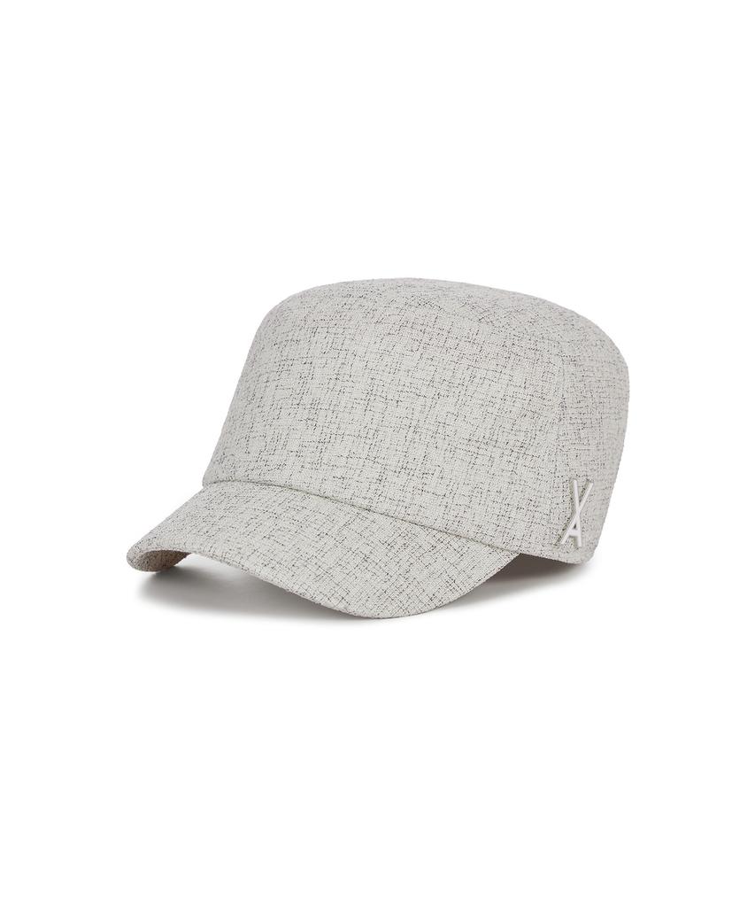 Bajal Epoxy Stud Bellboy Cap White
