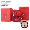 Valentine's Day Rotating Jewelry Gift Box with Necklace & Rose Flower