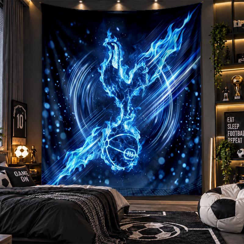 Wall Hanging Tapestry Tottenham Hotspur Print Cloth for Living Room Bedroom Home Decor