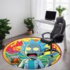 Rick and Morty Office Round Area Rug, Under Office Chairs Bedroom Living Room Home Decor A0908176