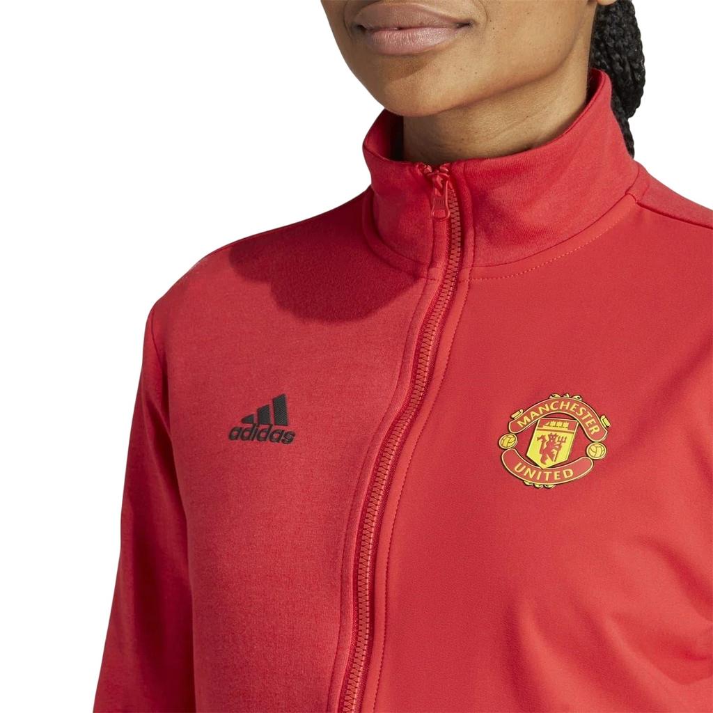 adidas Womens/Ladies Anthem Manchester United FC Track Jacket