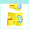 Baby Boys Cartoon Swim Shorts With Polyester Fabric For Water Play And Pool Fun