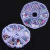 Fashion Transparent Beads Empty Storage Box Jewelry Container 8 Grids Nail Art Rhinestones Case
