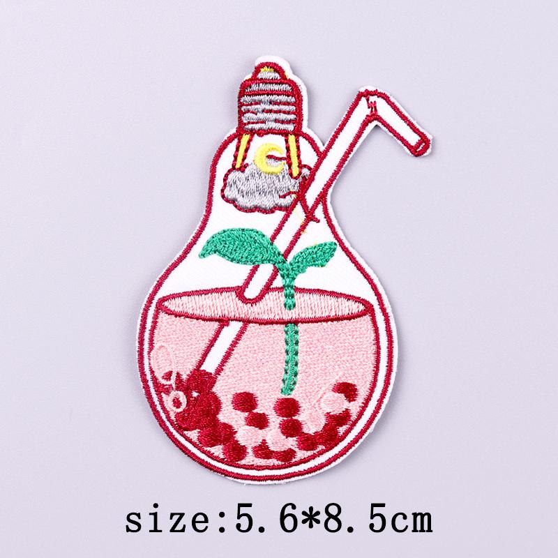 Mushroom Patch Iron On Patches For Clothing Thermoadhesive Patches On Clothes Natural Cartoon Embroidery Patch For Clothes Badge