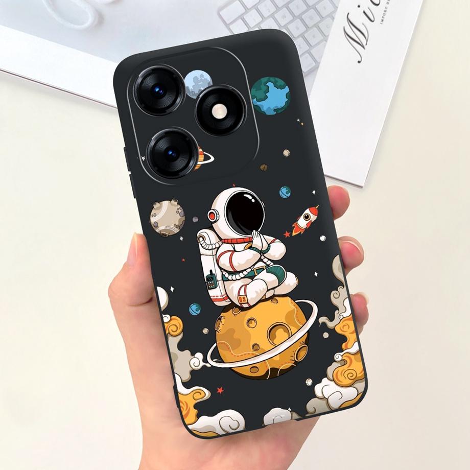 For Tecno Spark 10C KI5k KI5m Case Tecno Spark 10 Pro Spark10 Back Cover Shockproof Liquid Silicone Coque Astronaut  Dinosaur