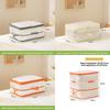 Large Capacity Clothes Storage Bag With Mesh Organizer For Bedroom Wardrobe Cleanout
