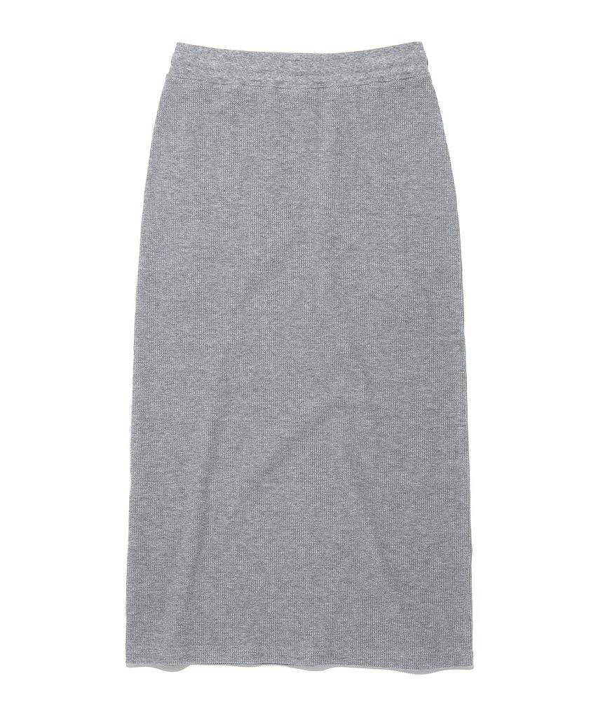 Lee Women'S Waffle Midi Sweat Skirt Gray
