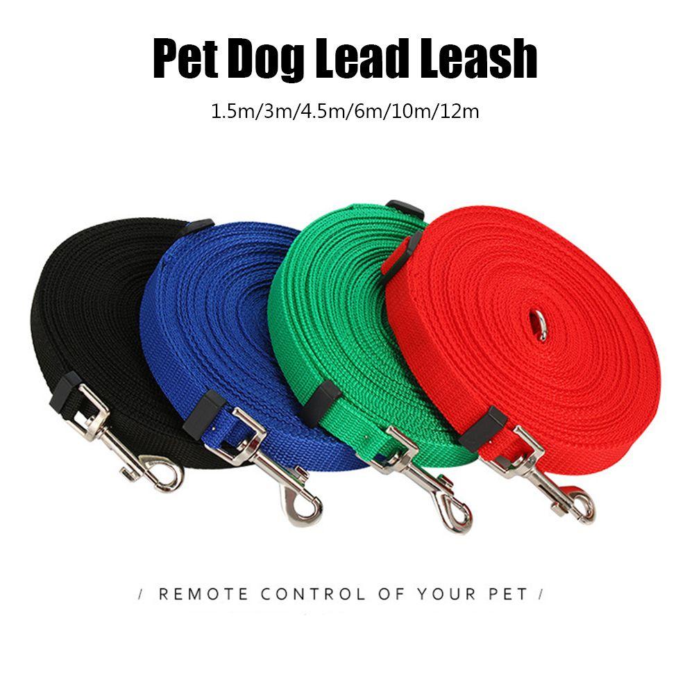 Colorful Dogs Cats Flexible Nylon Belt Dog Leash Walking Training Traction Rope Lead Strap