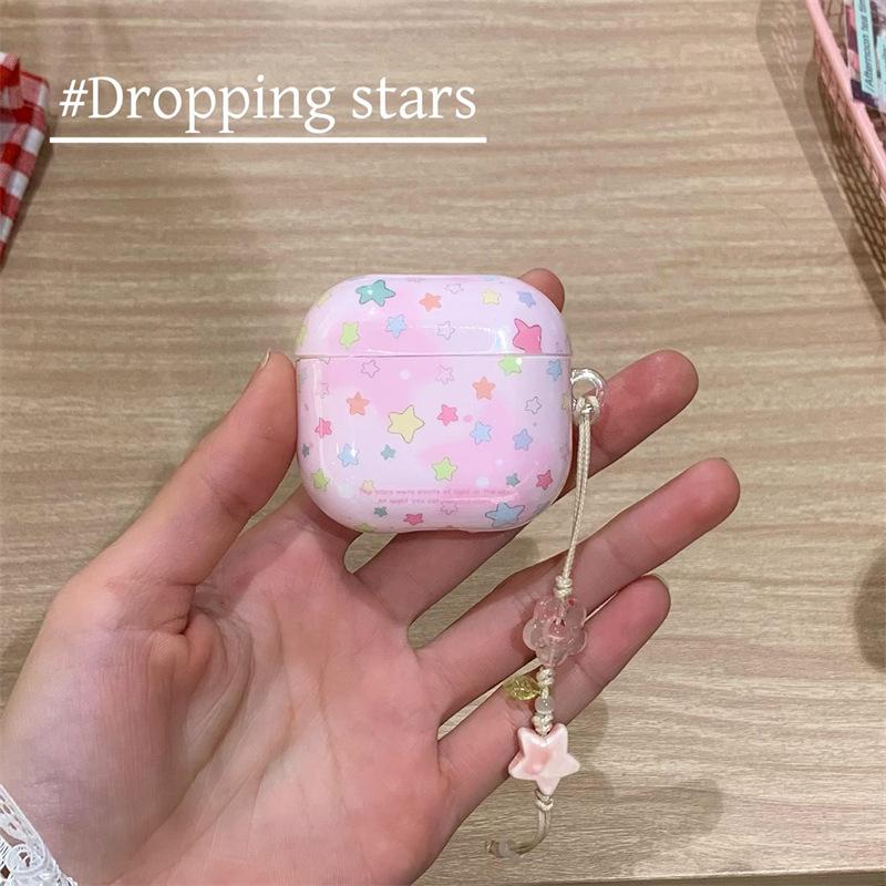 Ins Smudged Colored Stars AirPods 1 Generation Protective Case for the Second Generation 1 Generation Pro1 Apple Bluetooth Headset Case