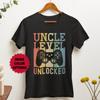 Uncle Level Unlocked T-Shirt, Funny Family Gift, Gamer Uncle Tee, Birthday Gift for Uncle, Gaming Shirt