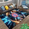 "FC Bayern München Logo Carpet with Futuristic Neon Design" Suitable for use as an anti-slip for living room bedroom sofas