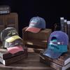 Street Retro Washed Duck Tongue Cap Spring and Summer New Men and Women Couples Sun-shading Fashion Korean Letters Embroidered Cap