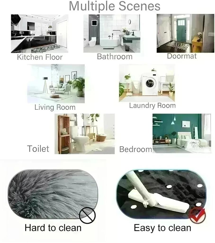 1PC Chicken Pattern Kitchen Rug Non-Slip Door Mats Pop design Bathroom Rug Bath Mat Carpet for Home Sink Laundry Decor