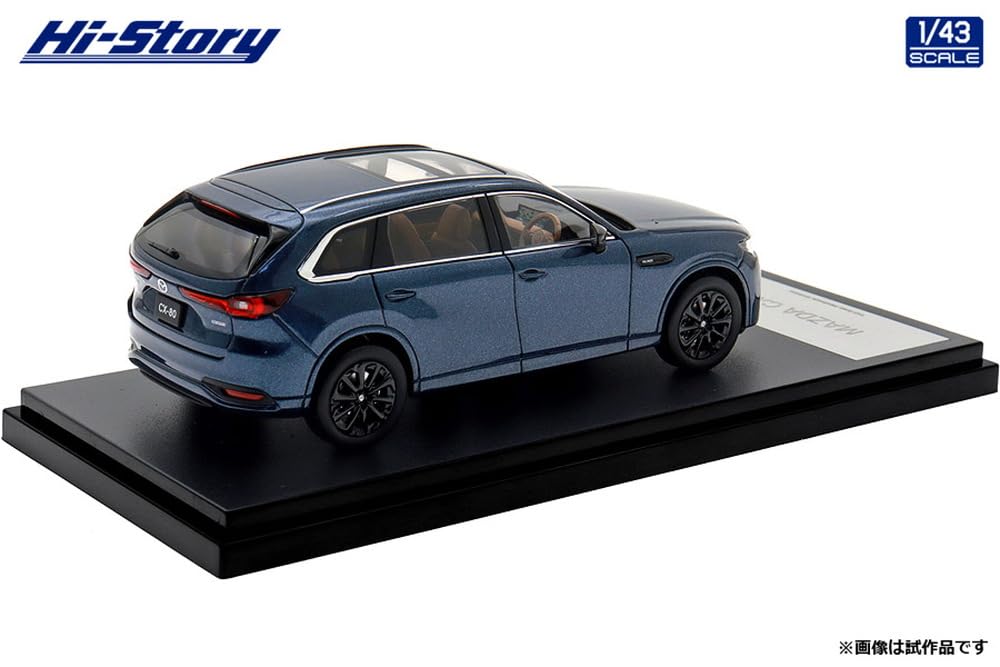 Inter Allied Hi Story Scale Mazda Deep Crystal Blue Mica Finished Model HS494DB 1/43 CX-80 (2024)