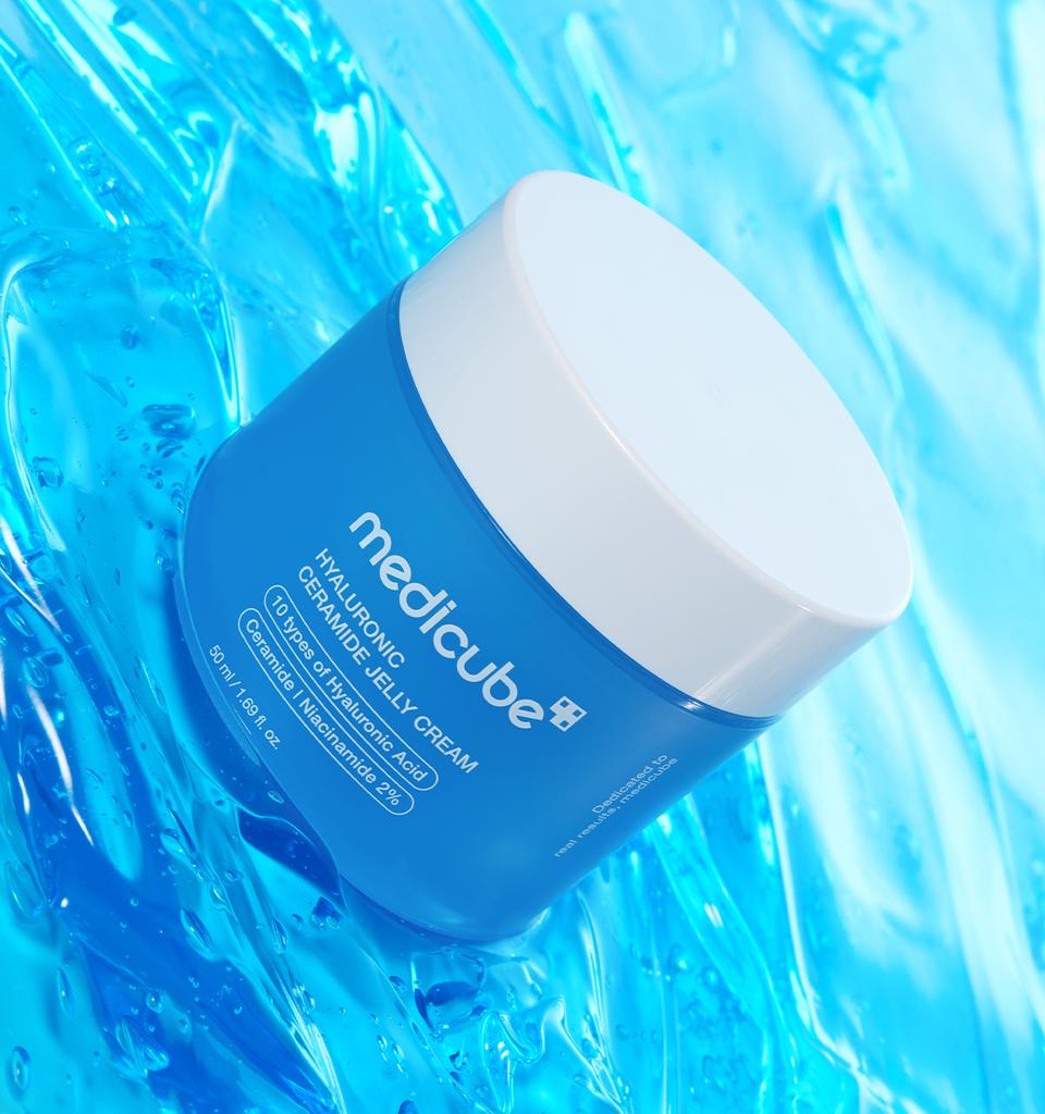MEDICUBE Hyaluronic Ceramide Jelly Cream Face Cream 50ml Hyaluronic Acid Ceramide Hydrating Barrier Repair Korean Skincare