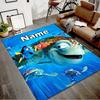 Benutzerdefinierte Nemo-Matte mit personalisiertem Namen, waschbarer Polyester-Teppich für den Innenbereich, Eingangsbereich, Geschenk für Weihnachten, Ostern, Thanksgiving-Tag