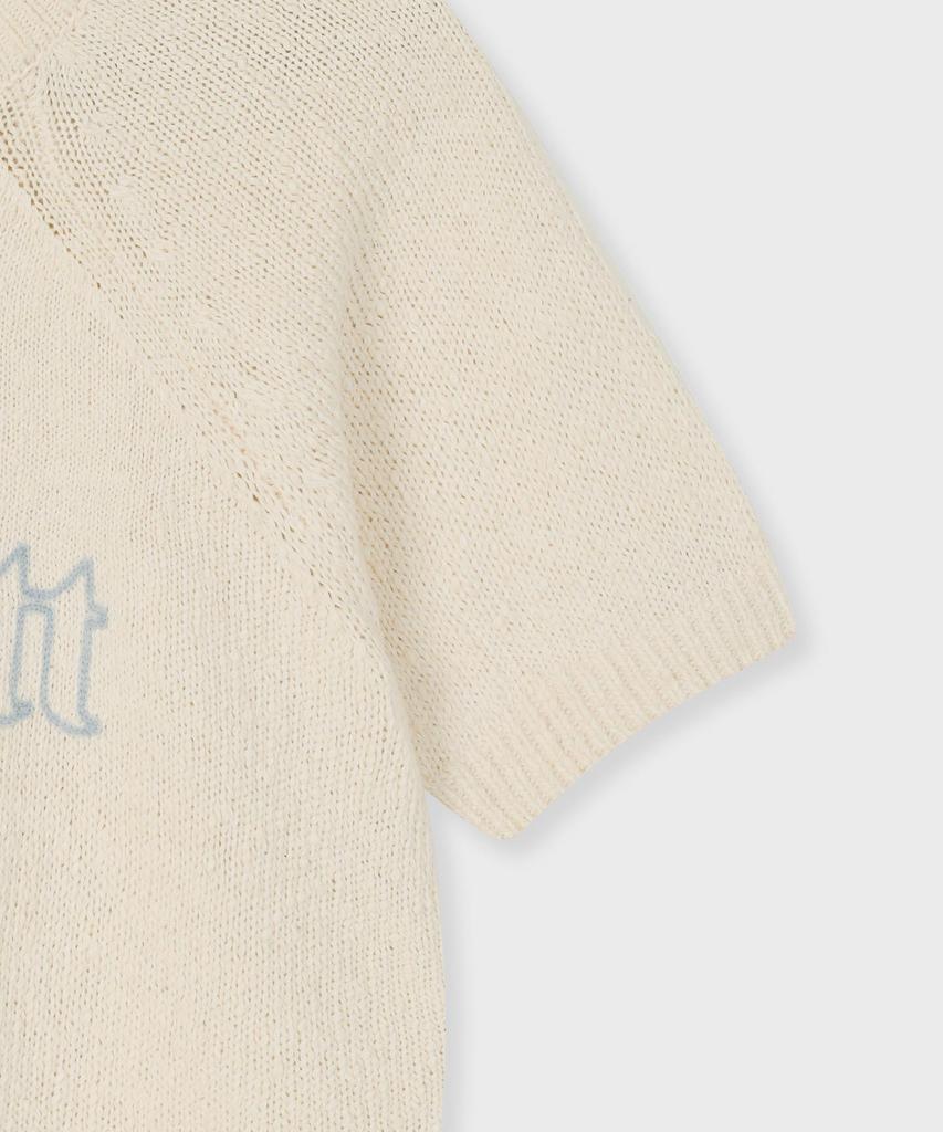 FALLETT Story Logo Raglan Knit Cream