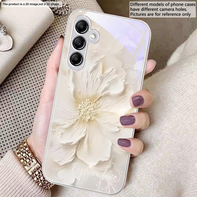 Plants In Oil Painting For Samsung A20 30 22 23 24 25 26 31 32 A33 34 35 42 50 51 52 53 54 55 56 70 71 72 73 Glass Phone Case