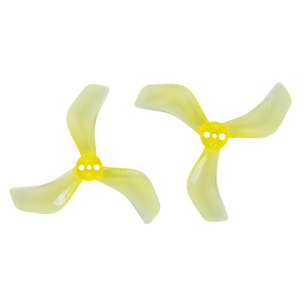 4Pairs GEMFAN 2216S-3 2.2Inch 3-blade PC Propeller 3Holes 1.5mm for DJI O4 Pro HD FPV Whoop Drone